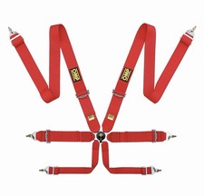 Omp First 3 6-point Racing Safety Harness Red Omp First 3 6-point Racing Safety Harness Red