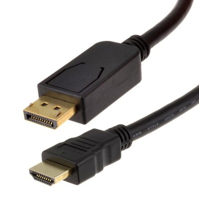 1m DisplayPort Stecker auf HDMI Stecker Kabel PC auf Display Monitor TV Kabel