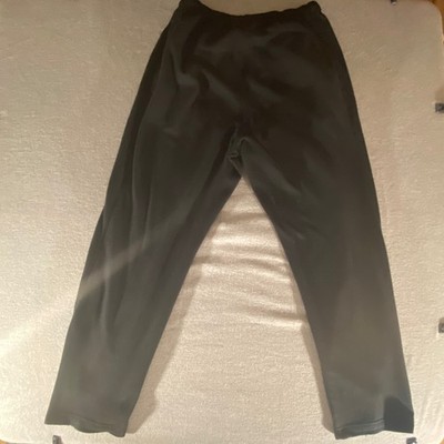 Nike Mens Fleece Sweatpants Black Zipper Ankle Cuffs Athletic Pants A-16-231