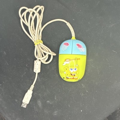 Vintage kidzmouse SpongeBob SquarePants USB Wired Mouse KM009-02-1  tested works