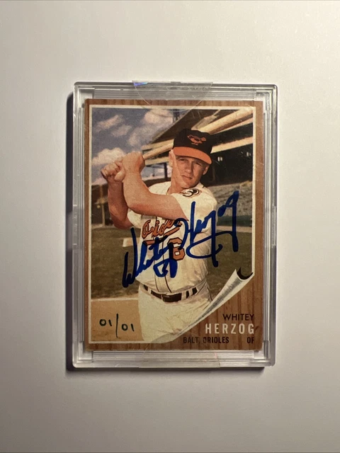 2004 Topps Originals Signatures Auto Whitey Herzog 1/1 Autograph HOF 1962 1 Of 1