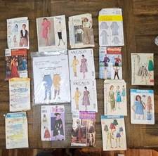 McCall & Simplicity Costume Patterns  (17)  See Pics and Description for Details