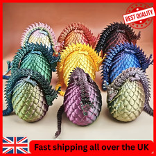 3D Printed Crystal Dragon Egg Full Articulated Surprise Dragons Fidget Gift Toy