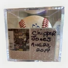 Chipper Jones Autographed Original MLB Baseball Atlanta Braves HOF Aug 23, 2014