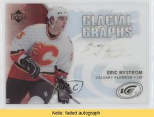 2005-06 Upper Deck Ice Glacial Graphs Eric Nystrom #GG-EN Auto READ 0m8e