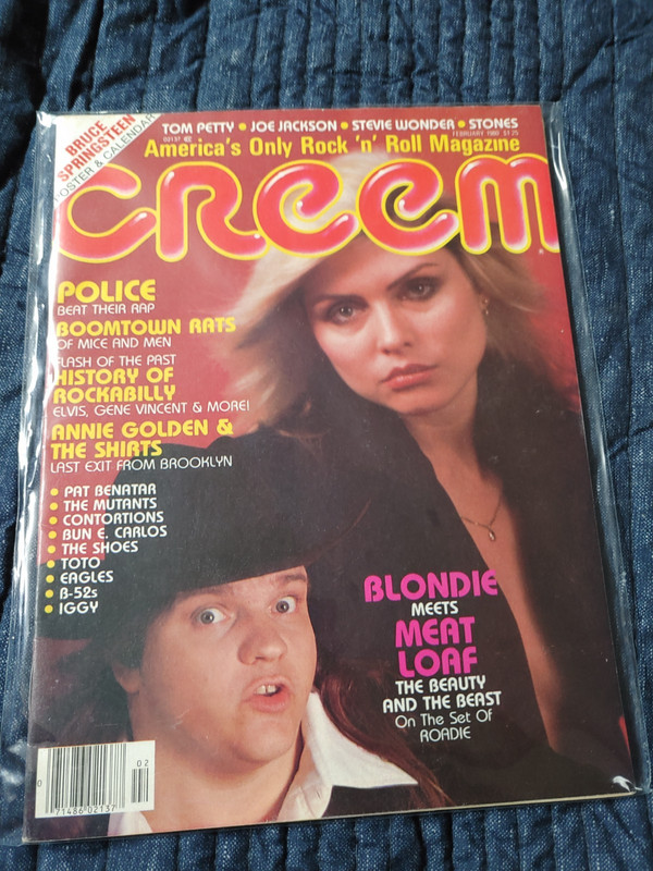 Blondie Meatloaf Creem Feb 1980 Vintage Magazine