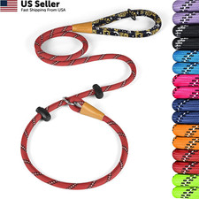 lynxking Slip Lead Dog Leash Reflective, Heavy 1PC Large 1/2in x 6ft, Red