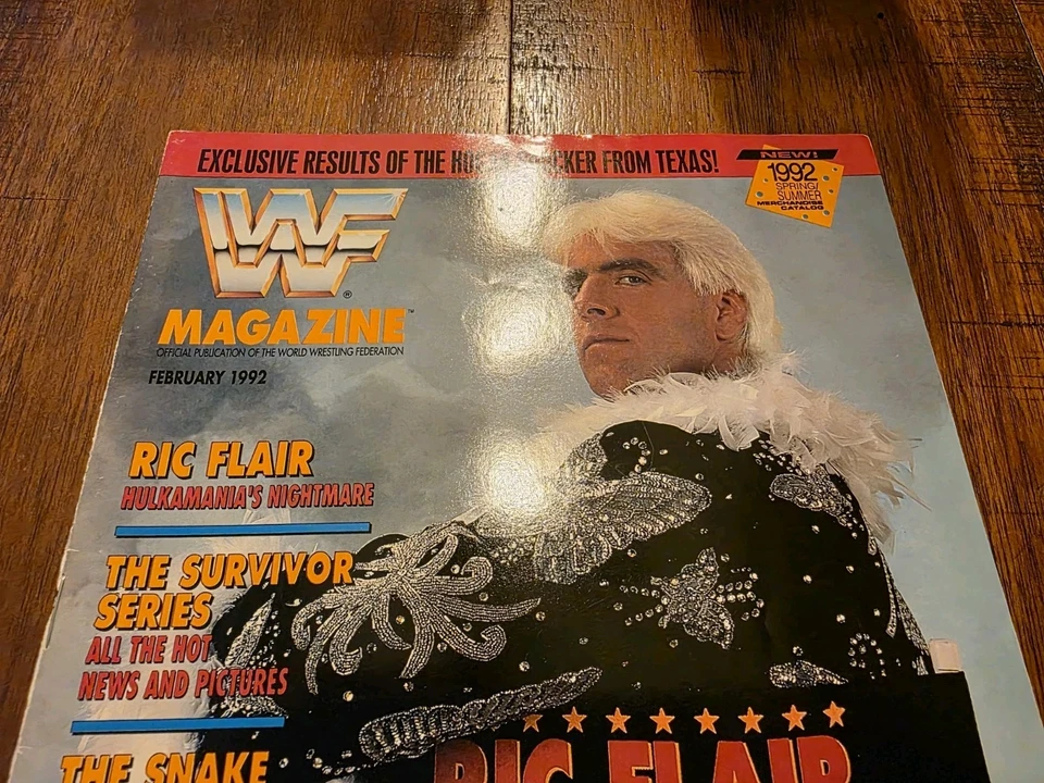 WWF Magazine February 1992 Ric Flair B - Image 4 of 4