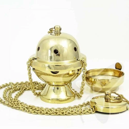 2928 Handmade Censer out of Brass church incense burner distiller кадильница