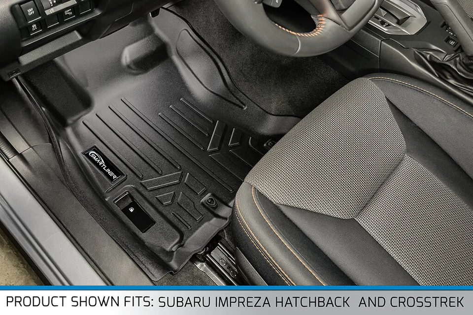 SMARTLINER Custom Fit Floor Mats 2 Row 2018-2023 Subaru Impreza Subaru Crosstrek Foto 2 de 4
