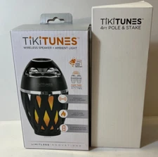 Limitless Innovations TikiTunes Portable Bluetooth Wireless Speaker Black w/stak