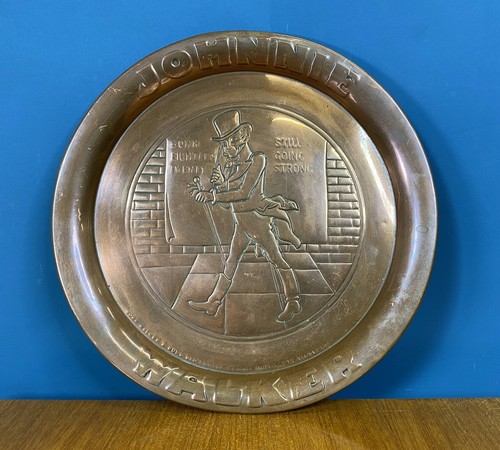 Vintage Copper Johnnie Walker Tray
