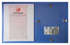 Benito Mussolini discorso Francesco De Pinedo duce fascismo quadro cornice vetro