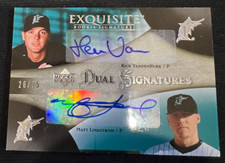 MATT LINDSTROM RICK VANDENHURK 2007 Exquisite Collection Dual RC AUTO #26/35
