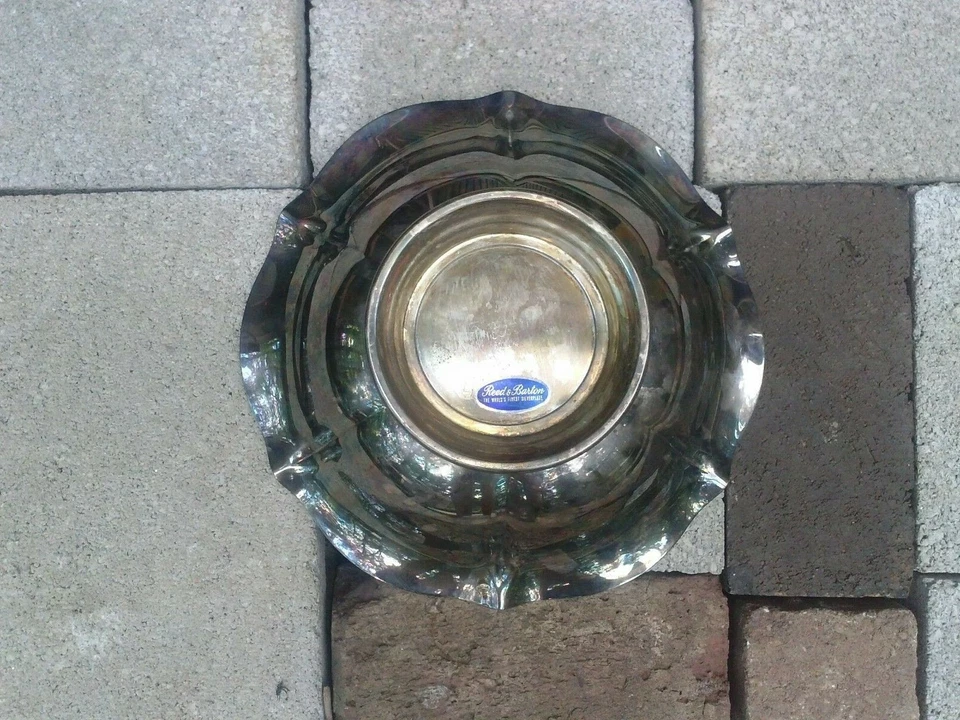 ENSALADERA DE COLECCIÓN CAÑA Y BARTON #1609 SALEM CHAPADA EN PLATA FRUTERO Foto 3 de 4