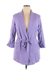 Leith Women Purple Blazer Xl