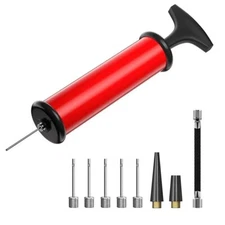 Hand Air Pump for Basketball Football Volleyball with Needles Nozzle for Rugby