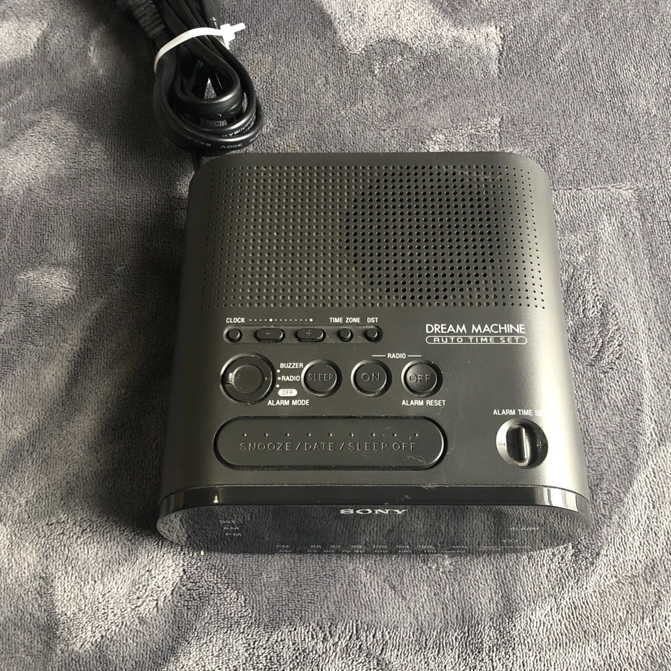 Sony Dream Machine AM/FM Radio LED Alarm Clock ICF-C218  - TESTED - Image 3 of 4