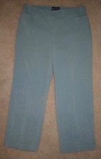 New Norton McNaughton Sz 16 Dress Pants Green Soft Velvety