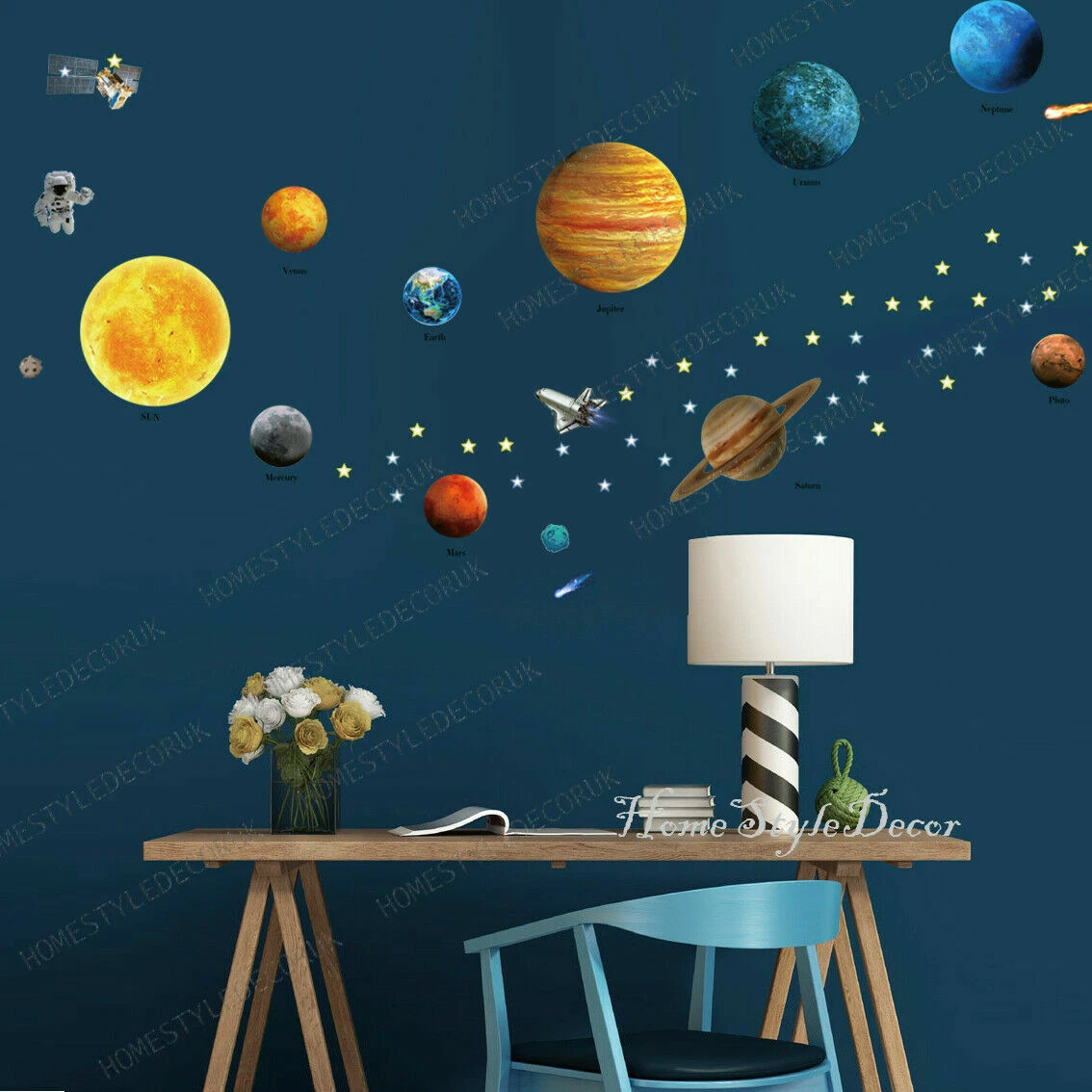 Solar System Wall Decals Large