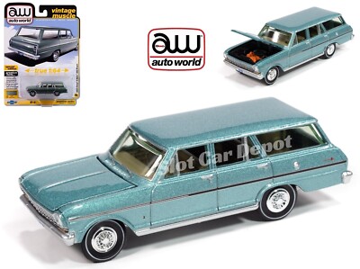Auto World SPECIAL EDITION 1963 Chevy II Nova 400 Wagon 1:64 Scale Diecast 183B