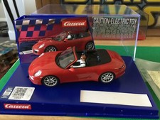 Carrera analoge 132 slot car Porsche 911 Convertible "Red"b447