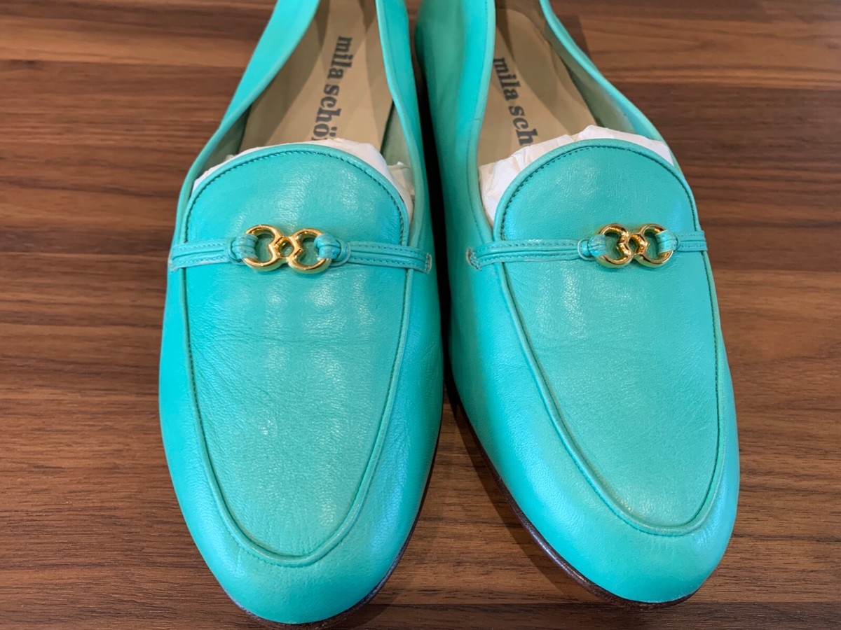 ◇mila schon カフス No.821 Mila Schon Womens Flats Slip Ons Leather Shoes Size 37 Made