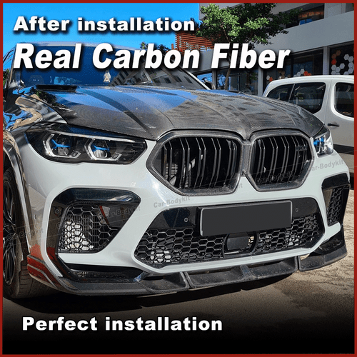 Carbon Front Kühlergrill Grill Grille Frontgrill Passt für BMW F95 X5M 2019-2023 - Picture 3 of 8