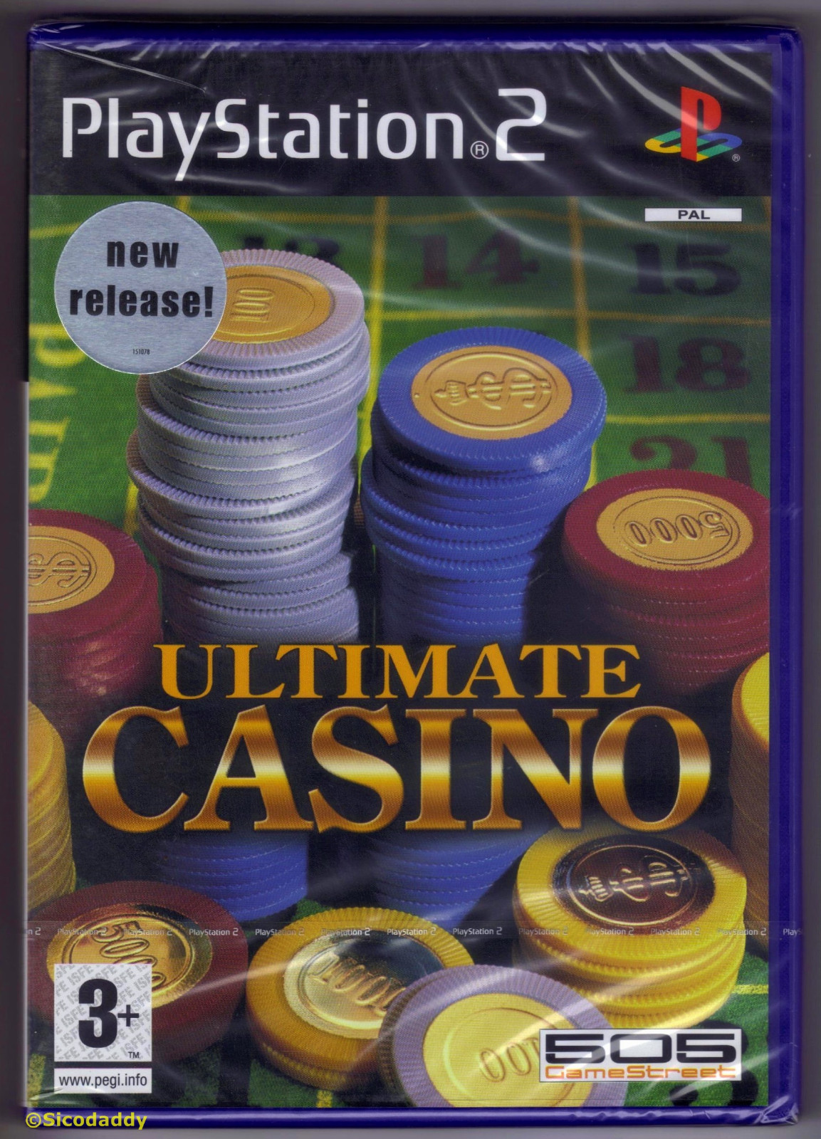 PS2 Ultimate Casino (2005), UK Pal, Brand New & Sony Factory Sealed