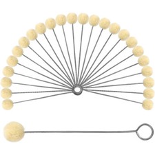 40Pcs Iron Staining Daubers Balls Metal Handle Wool Applicator