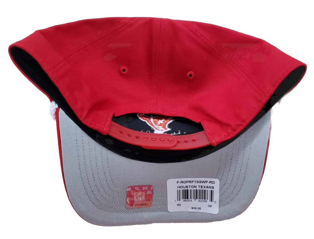 HOUSTON TEXANS NFL 47 BRAND HITCH ROPE ADJUSTABLE SNAPBACK HAT CAP RED