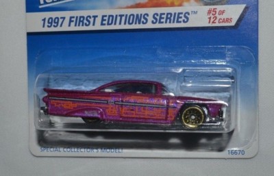 1997 HOT WHEELS 1997 FIRST EDITIONS - ' 59 CHEVY IMPALA PURPLE LOW
