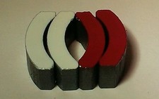  AFX 2 PAIR RED  WHITE MAGNETS Magnatraction Chassis 640 Gauss Price Lowered  