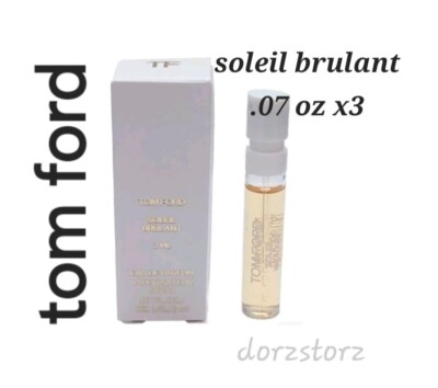 TOM FORD Eau de Parfum EDP Spray *SOLEIL BRULANT*/ Sample .07 oz x3 / New in box
