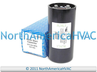 Motor Start Capacitor 270-324 MFD 330 VAC MARS 11070