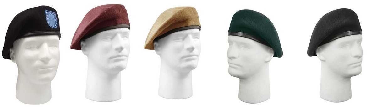 Inspection Ready Wool TAN BERET WITHOUT FLASH - Military French