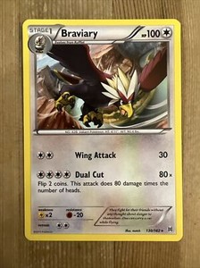 Braviary - 130/162 - Rare LP, English Pokemon BREAKThrough