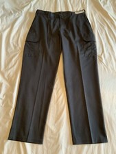 NEW Cintas Comfort Flex Size 38x34 Navy Blue Men's Cargo Style Work Pants