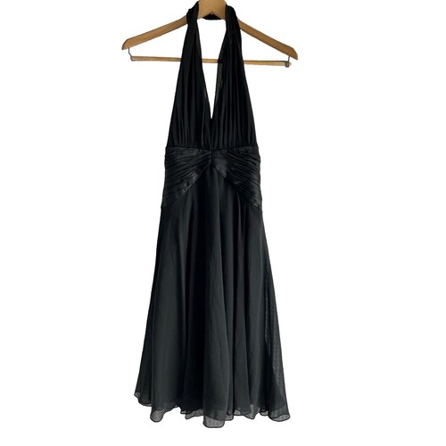 RASARIO Green Silk Cocktail Midi Dress SMALL Formal Lace Luxury 40  display picture 1