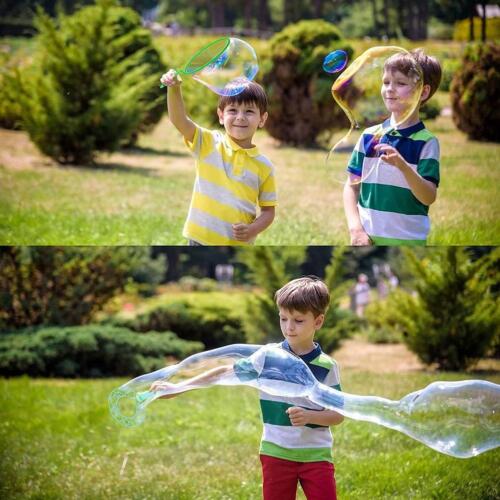 Jumbo Bubble Wand Set - 6PCS For Large Bubble Making For Kids Outdoor Toy B4Q4 - Picture 1 of 13