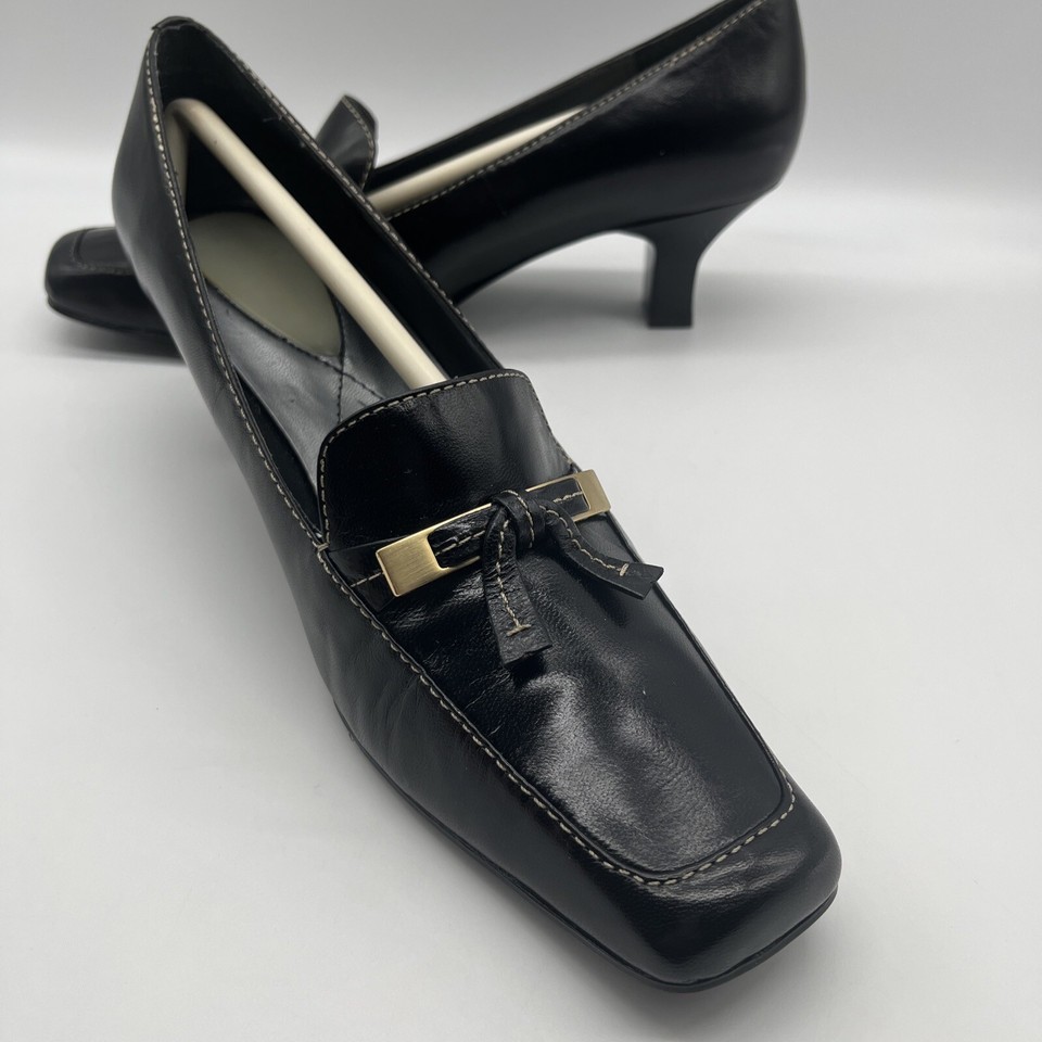 Mocassins Liz Claiborne Flex Cuir Doré – Femme, Pointure 6.5, Largeur Medium