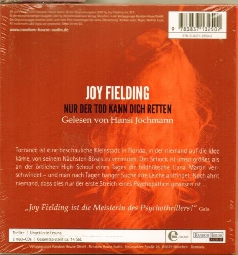 Joy Fielding Nur Der Tod Kann Dich Retten Zusammenfassung Joy Fielding - Nur der Tod kann Dich retten - Digipack - Hörbuch - 2
