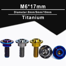 TC4-Titanium Butterfly With Step Screws M6*17mm*8/9/10mm Motorbike Housing Screw