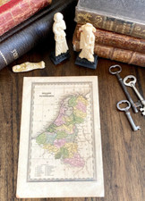 HOLLAND and NETHERLANDS 1834 Original Map. Excellent condition. Antwerp, Ghent.+