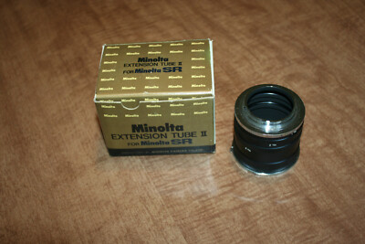 Genuine Minolta Extension Tube II Set For Minolta SR 1 2 3 Unused??  See Pix!!