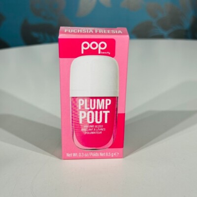 Pop Beauty Plump Pout Volume Lipgloss - FUCHSIA FREESIA - Brandneu