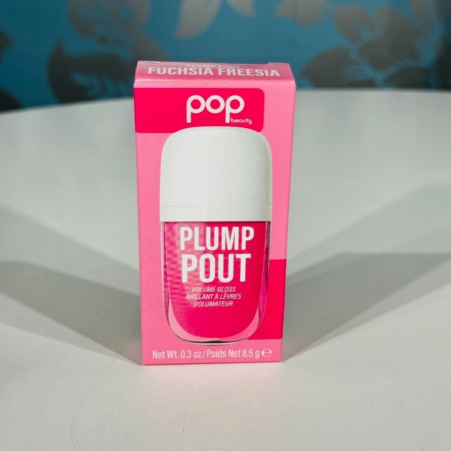 Brillo de labios Pop Beauty fucsia fresia regordete volumen nuevo - Imagen 1 de 3