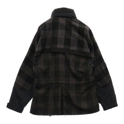 Sacai Sakai 22SS Buffalo Check Blouson Plaid Polyester Jacket  