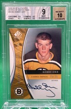 2008 SP Authentic BOBBY ORR Marks of Distinction Auto /25 BGS 9 Bruins