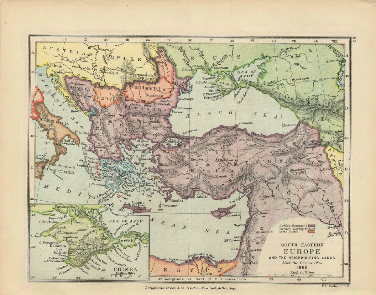 Crimean War Map For Kids
